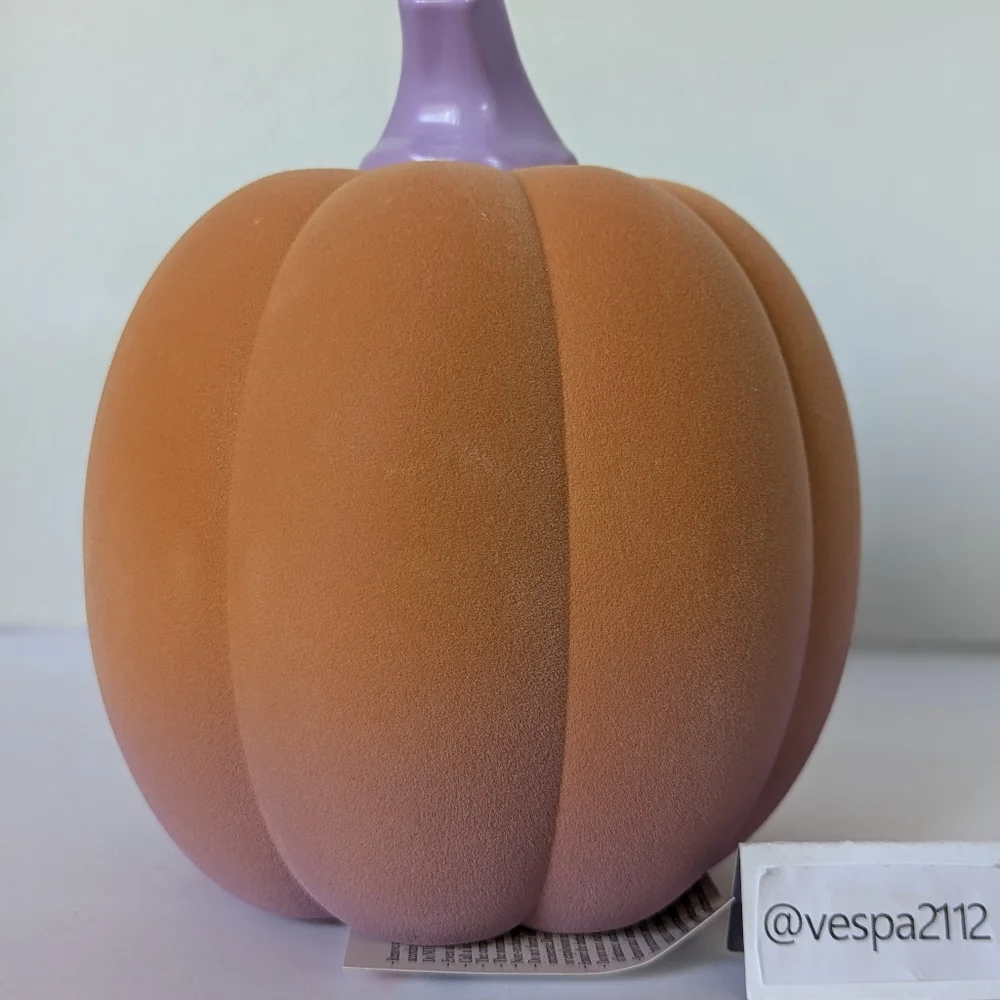Target Bullseye Playground Summerween Pumpkin Orange Flocked LED Halloween